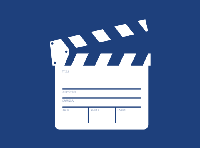 Movie clapboard.