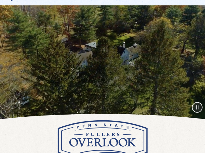 Screenshot of Fullers Overlook landing page.